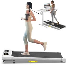 Under Desk Treadmill with Incline, Walking Pad for Home/Office, Portable Walking Treadmill 2.5HP