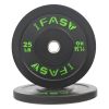 Olympic Weight Plates, Rubber Bumper Plates, 2 Inch Steel Insert 25lb