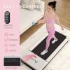 Soozier Under Desk Treadmill, Portable Walking Pad with Foldable Wheels