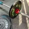 Olympic Weight Plates, Rubber Bumper Plates, 2 Inch Steel Insert 25lb