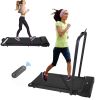 Walking Pad Treadmill Under Desk 240 lb Capacity Black