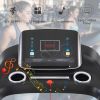 Electric Motorized Treadmill with Audio Speakers; Max. 10 MPH