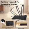 Walking Pad Treadmill Under Desk 240 lb Capacity Black