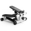 Hydraulic Fitness Stepper with Resistance Bands and Display, Silent Design, Weight Capacity 300LBS