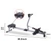 YSSOA Fitness Rowing Machine Rower Ergometer; 260 lbs of Maximum Load, Black