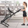 Electric Motorized Treadmill with Audio Speakers; Max. 10 MPH