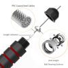 Adjustable Steel Tangle-Free Jump Rope With Ball Bearings And Foam Handle