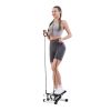 Hydraulic Fitness Stepper with Resistance Bands and Display, Silent Design, Weight Capacity 300LBS