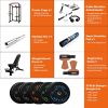 210lb Home Gym sets Multi-functional Power Cage, 1000Lbs Capacity Comprehensive Fitness Barbell Rack