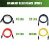 Stretch Bow Resistance Bands and Bar System Portable Home Gym