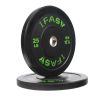 Olympic Weight Plates, Rubber Bumper Plates, 2 Inch Steel Insert 25lb