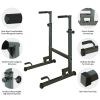 Power Tower Dip Station with Bench Pull Up Bar Stand