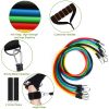 11Pcs Resistance Bands Set; Workout Tubes Exercise Tube Bands Up to 100lbs