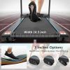 Electric Motorized Treadmill with Audio Speakers; Max. 10 MPH