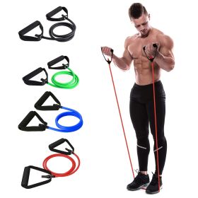 1pc 5 Levels Resistance Bands (Color: Black-30LB)