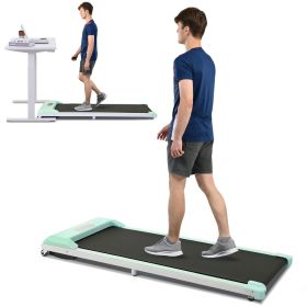 2 in 1 Under Desk Electric Treadmill 2.5HP, Remote Control, Display, Walking Jogging Running Machine Fitness Equipment for Home Gym Office (Color: as Pic)