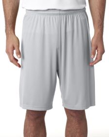 Men's 9" Inseam Performance Short - BLACK - S (Color: Silver, size: S)