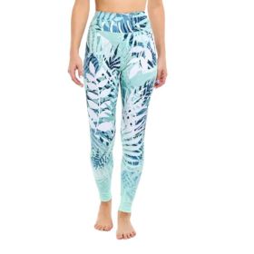 Floral Printed Set Yoga Pants Pilates Training Wear (colour: Light blue, size: M)