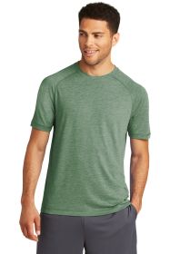 Sport-Tek PosiCharge Tri-Blend Wicking Raglan Tee ST400 (Color: Forest Green Heather, size: M)