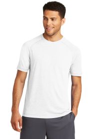 Sport-Tek PosiCharge Tri-Blend Wicking Raglan Tee ST400 (Color: White Triad Solid, size: 2XL)