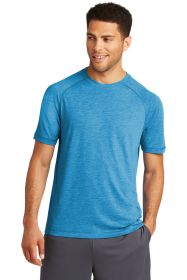 Sport-Tek PosiCharge Tri-Blend Wicking Raglan Tee ST400 (Color: Pond Blue Heather, size: 4XL)