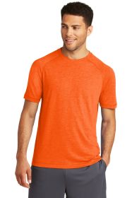 Sport-Tek PosiCharge Tri-Blend Wicking Raglan Tee ST400 (Color: Deep Orange Heather, size: 4XL)