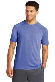 Sport-Tek PosiCharge Tri-Blend Wicking Raglan Tee ST400 (Color: True Royal Heather, size: M)