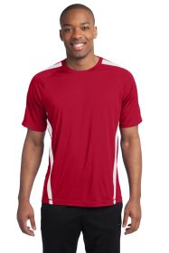 Sport-Tek Colorblock PosiCharge Competitor Tee ST351 (Color: True Red/ White, size: L)