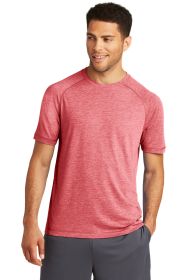 Sport-Tek PosiCharge Tri-Blend Wicking Raglan Tee ST400 (Color: True Red Heather, size: XL)