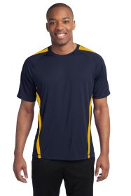 Sport-Tek Colorblock PosiCharge Competitor Tee ST351 (Color: True Navy/ Gold, size: 2XL)