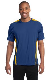 Sport-Tek Colorblock PosiCharge Competitor Tee ST351 (Color: True Royal/ Gold, size: 2XL)