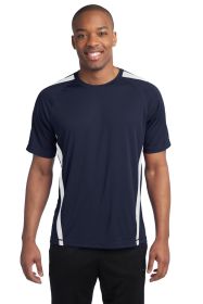 Sport-Tek Colorblock PosiCharge Competitor Tee ST351 (Color: True Navy/ White, size: XL)