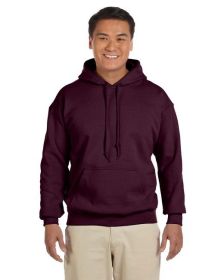 Pack Of 5 Gildan G185 Adult Heavy Blend 8 oz., 50/50 Hooded Sweatshirt (Color: MAROON, size: S)