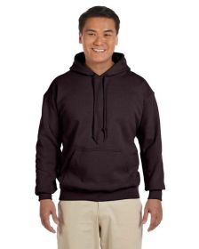 Pack Of 5 Gildan G185 Adult Heavy Blend 8 oz., 50/50 Hooded Sweatshirt (Color: DARK CHOCOLATE, size: M)