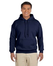 Pack Of 5 Gildan G185 Adult Heavy Blend 8 oz., 50/50 Hooded Sweatshirt (Color: Navy, size: XS)