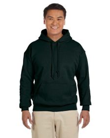 Pack Of 5 Gildan G185 Adult Heavy Blend 8 oz., 50/50 Hooded Sweatshirt (Color: Forest green, size: XL)