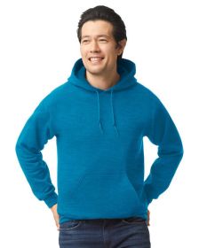 Pack Of 5 Gildan G185 Adult Heavy Blend 8 oz., 50/50 Hooded Sweatshirt (Color: ANTIQUE SAPPHIRE, size: L)