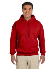 Pack Of 5 Gildan G185 Adult Heavy Blend 8 oz., 50/50 Hooded Sweatshirt (Color: Red, size: 2XL)