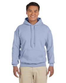 Pack Of 5 Gildan G185 Adult Heavy Blend 8 oz., 50/50 Hooded Sweatshirt (Color: Light Blue, size: 3XL)