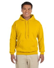 Pack Of 5 Gildan G185 Adult Heavy Blend 8 oz., 50/50 Hooded Sweatshirt (Color: Gold, size: 3XL)