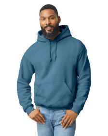 Pack Of 5 Gildan G185 Adult Heavy Blend 8 oz., 50/50 Hooded Sweatshirt (Color: INDIGO BLUE, size: L)