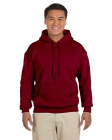 Pack Of 5 Gildan G185 Adult Heavy Blend 8 oz., 50/50 Hooded Sweatshirt (Color: GARNET, size: 3XL)