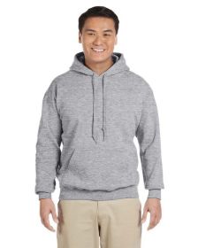 Pack Of 5 Gildan G185 Adult Heavy Blend 8 oz., 50/50 Hooded Sweatshirt (Color: Graphite Heather, size: L)