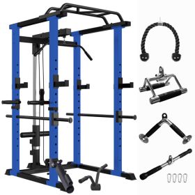 Home Adjustable Pullup Squat Rack 1000Lbs Capacity s (Color: As Picture)