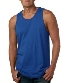 Next Level Apparel 3633 Men's Cotton Tank (Color: ROYAL, size: 2XL)