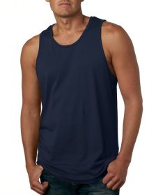 Next Level Apparel 3633 Men's Cotton Tank (Color: MIDNIGHT NAVY, size: XS)