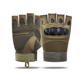 Tactical Fingerless Airsoft Gloves for Outdoor Sports (Color: green, size: M)