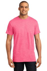 Hanes X-Temp T-Shirt 4200 (Color: Neon Pink Heather, size: L)