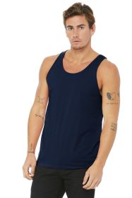 BELLA+CANVAS Unisex Jersey Tank BC3480 (Color: Navy, size: S)