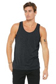 BELLA+CANVAS Unisex Jersey Tank BC3480 (Color: Dark Grey Heather, size: XS)